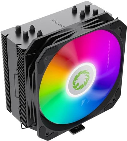 GameMax Sigma 540 ARGB CPU Cooler 200W TDP 4 x 6mm Copper Heatpipes & Aluminium Heat Sink CPU Air Cooler, 130mm ARGB PWM Fan For Intel LGA1700 / 115X / 1200 & AMD AM4 / AM5 | Black