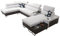 Ecksofa Melani V 375x220x170cm - Schlaffunktion - Bettkasten - U-Form - Couch - Eckcouch - Schlafsofa - Wohnlandschaft - Sofa - Polstersofa - Freya 210.18+Kunstleder Tauro8207 - Rechts - 26 Rechts