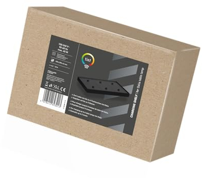 tint Smarte 6-Fach Ladestation für smarte Akku LED-Tischleuchte Dalia, Ideal für Gastronomie und Hotel, Stapelbar auf bis zu 3 Ebenen, Inkl. Netzteil und Ladekabel