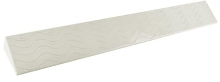 Türschwellenrampe für Saugroboter und Rollstuhl - 99cm Bordstein Schwellenrampe, 3cm Höhe in Creme