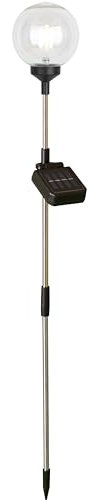 Northpoint LED Solar Gartenstäbe Außenbereich automatische Beleuchtung umweltfreundlich einfache Installation wetterbeständig Kugel transparent