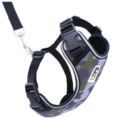 RC Pet Products Adventure Kitty Hundegeschirr, Katzengeschirr, Größe L, Camo (53805035)
