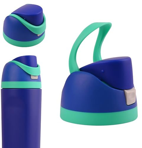 Moukiween Replacement Cap for Owala Freesip Bottle, One Button Water Bottle Top Lid Accessories Compatible with Owala Cup 16oz 24oz 32oz 40oz, BPA-Free, No Water Leakage, Navy Blue