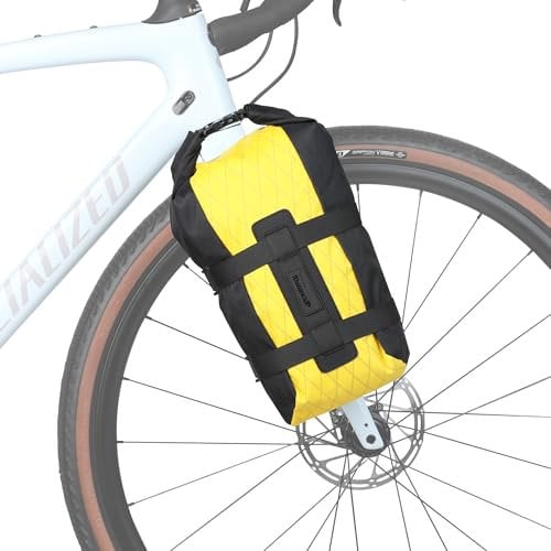 Rhinowalk Bike Front Fork Bag Waterproof Pannier Bag Rack Bag Bicycle Dry Bag for Bikepacking Cycling