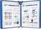 Referenz-Organizer für die Wandmontage – Katalog-Präsentationsständer, mit 5 Präsentationsfächern, Referenzsystem für die Wandmontage, Fächer mit 10 Blatt Fassungsvermögen, Wand-Präsentationsordner (b