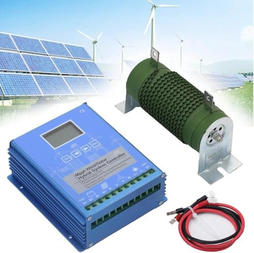 MPPT Wind-Solar-Hybrid-Controller, 3000 W für netzunabhängiges System, 0–2000 W Wind & 0–1000 W 12 V/24 V/48 V Auto-Solarmodul-Regler (Größe: 48 V)