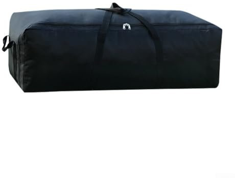Outdoor Gear Storage Bag, 55L 100L 150L Waterproof Camping Equipment Organizer Foldable Luggage Carrier for Tent Canopy Sleeping Bag Table Chair, Black(100L)