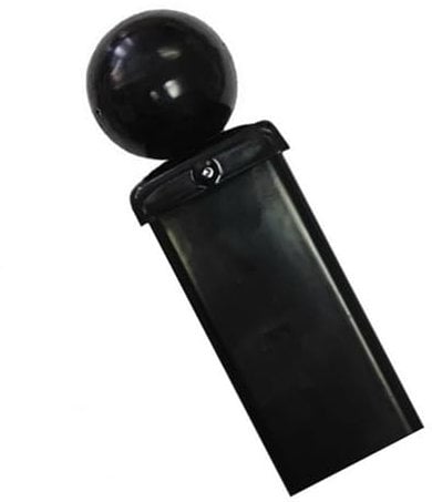 Metal Post 50mm Sq Concrete-in Style Suitable for Fence, Railings and Gates (1400mm Tall Ball Top BP50X1400BZP)