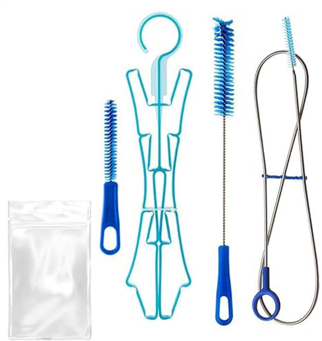 Reinigungsset für Trinkblase: flexible Borstenbürsten, gründliche Reinigung des Wassertanks, komplettes Reinigungsset mit Haken zum Trocknen, für Trinkblasen, bo