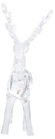HONITANO 1stücke Statue Für Weihnachtsdekoration Transparentes Elk Figurine Als Tischdeko Ornament Für Festliche Anlässe Und