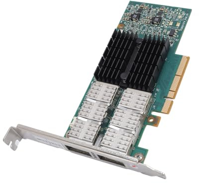 Carte Réseau PCIe Ethernet 40 GbE 2 Ports à Faible Latence pour Fibre Optique