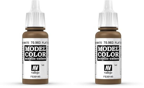 Vallejo Model Color 17 ml Acrylic Paint - Flat Earth (Pack of 2)