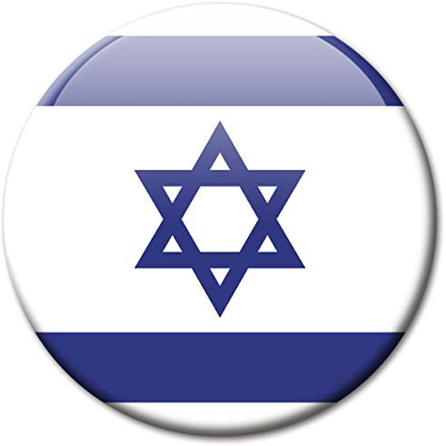 Kühlschrankmagnet Flagge Israel Magnet Länder Flaggen Reise Souvenir für Kühlschrank stark groß 50 mm
