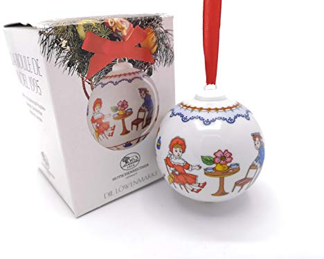 Hutschenreuther Porzellankugel Weihnachtskugel 1995 OVP