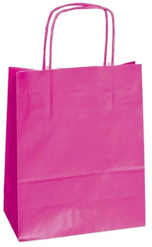 25 shoppers carta kraft 36x12x41cm twisted magenta - conf. 1
