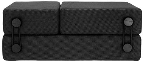 Kartell Trix Pouf/Chaise Longue/Letto, Confezione da 1 Pezzo, Nero