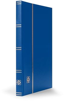 Leuchtturm Stockbuch DIN A5, 32 schwarze Seiten, unwattierter Einband, blau