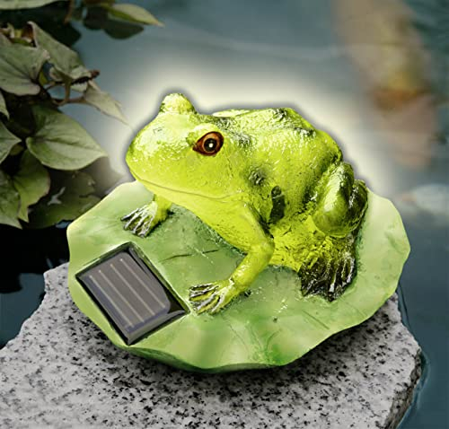 WENKO SOLAR Leucht Frosch Gartendeko Solarfrosch Terrassendeko