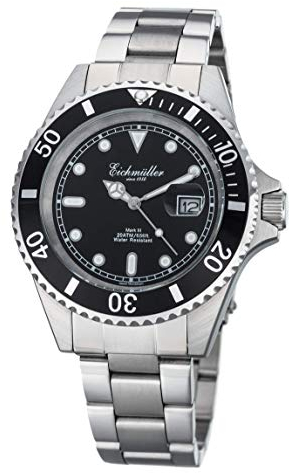 Eichmüller Taucheruhr - massiv Edelstahl - 20 ATM - 3410/01