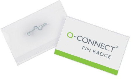 Q CONNECT PIN Badge 40 X 75MM PK100