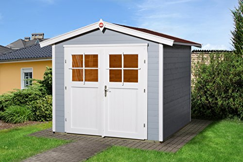 Weka Gartenhaus 224, grau, 280 x 259 x 227 cm