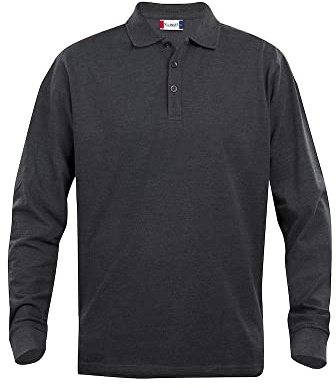 CliQue Herren Regular Fit Poloshirt Gr. XXXL, Grey (Anthracite Melange)
