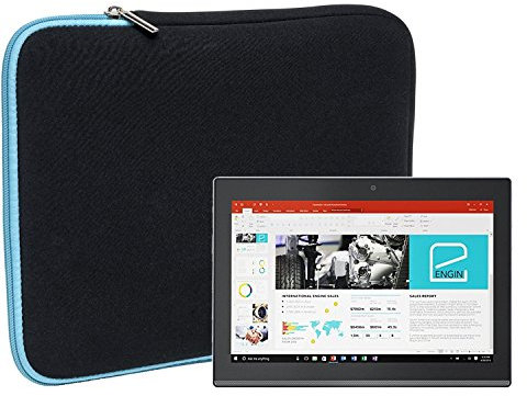 Slabo Tablet Tasche Schutzhülle für Lenovo Miix 310 / Miix 320 Hülle Etui Case Phablet aus Neopren – TÜRKIS/SCHWARZ