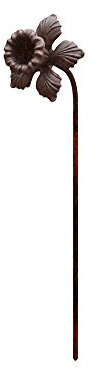 Metal Flower Garden Stakes - Designed to rust - Sold in packs of 3 - Decorative Garden Flower Stakes (Daffodil - Pack of 3)
