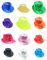Party Factory Pailletten Hut, grüner Glitzerhut für Damen und Herren, Glamour Accessoire, Kopfbedeckung für Karneval