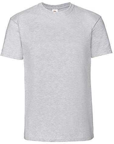 Fruit of the Loom Mens Ringspun Premium Tshirt, Short Sleeve, Tunic Inches, Polyester, Modern, Solid, S, M, L, XL, XXL
