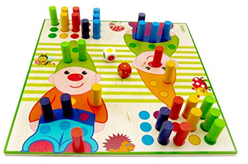 Hess Holzspielzeug 15508 - Brettspiel aus Holz, Zwerge
