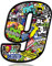 Biomar Labs® Adesivo Sticker Numero Racing 9 Gara DC Sticker Bomb Auto Moto Cross Rally Sport Tuning N 209
