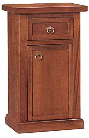 milani home - Mobile Portatelefono In Legno Massello 46x31x76