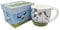 Tasse, fliegende Papageien, feines Porzellan, 350 ml, Emma Ball