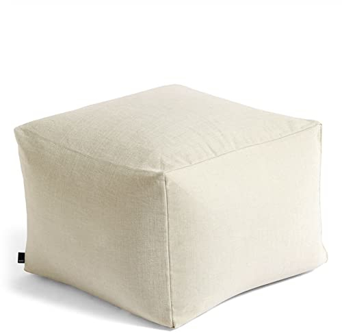 Hay Pouf, Baumwolle, grau, Höhe: 40 cm, Tiefe, Länge: 59 cm, 540824