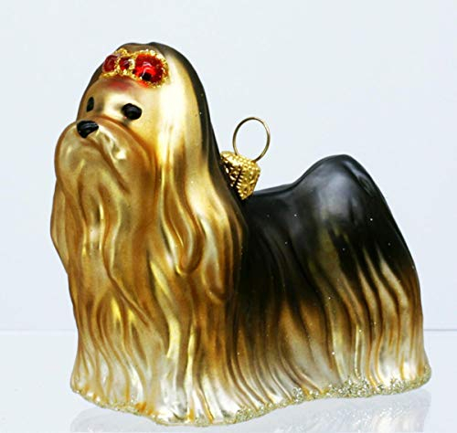 condecoro Yorkshire Terrier Christbaumschmuck Hunde Christbaumkugel