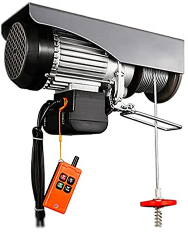 WUK Palan électrique de Levage sans Fil Automatique avec télécommande, treuil de Pont Roulant 220V, Grue électrique de Levage groupée, 650W