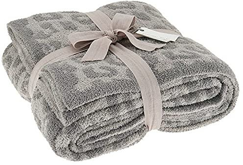 mönomöro Kuscheldecke Blanket Warm, Kuschelige und Dekorative Flanelldecke, Flauschige Decke Flanell Weiche Sofadecke, Große Fleecedecke als Geschenk (130 x 180 cm,Grau)