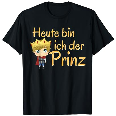 Heute Bin Ich Der Prinz Kindergeburtstag Krone Geburtstag T-Shirt