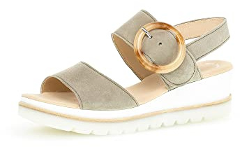 Gabor Damen Keilsandalen, Frauen Sandaletten,Best Fitting,Ladies,Sommerschuhe,Freizeitschuhe,offene Schuhe,Strandschuhe,Schilf,40 EU / 6.5 UK