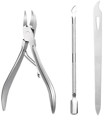Burmirox Tronchesino Unghie Piedi Professionale, Tronchesi per Cuticole,Tronchese Unghie Acciaio Inox in Acciaio Inox,per Unghie Spesse, con Funghi, Incarnite