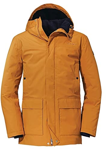 Schöffel Herren Ins. Rotterdam 424 Parka Mäntel, Pumpkin Spice, 52 EU