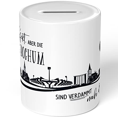 JUNIWORDS Spardose Sparbüchse, Niemand ist perfekt, Aber die Männer aus Bochum sind verdammt nah dran (1006880)