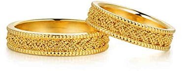 Epinki 18 Karat 750 Gelbgold Damen Echtschmuck Ring, Eheringe Kreuz Deisgn Freundschaftsringe Echt Gold Schmuck