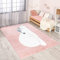 carpet city Teppich Kinderzimmer Tier-Motiv - Rosa - 120x160 cm - Kinderteppich Kurzflor Bär mit Schlafmütze - Weicher Flor