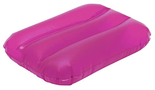 noTrash2003 Aufblasbares Inflatable Strandkissen oder Schwimmkissen Beachkissen Kissen Strand Urlaub 32 cm x 24 cm PVC (Pink)