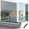 Linarun Reflective Window Film Privacy 60x200 One Way Window Film Mirror Window Tint Film Home Anti Glare UV Film for Sun Blocker Heat Reducing, Black Silver