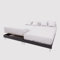 Soleil d'ocre, Drap Housse TPR en Coton 57 Fils 2x80x200 cm UNI Blanc