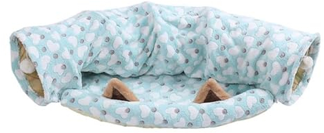 Zusammenklappbarer Katzentunnel Tube Kätzchen Tube Spielzeug + Bett Für Frettchen Kaninchen Halten Haustier Von Langeweile Mit Bett Stern/Herz Kaninchen Tunnel Bett