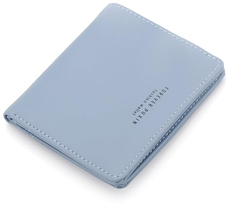 HENGBIRD Geldbörse Damen Klein, Mini Portemonnaie Damen, Leder Kleines Portemonnaie Mini Kurzer Damen Geldbeutel mit Zipper Münzfach Brieftasche und 7 Kartenfächern (Grün)